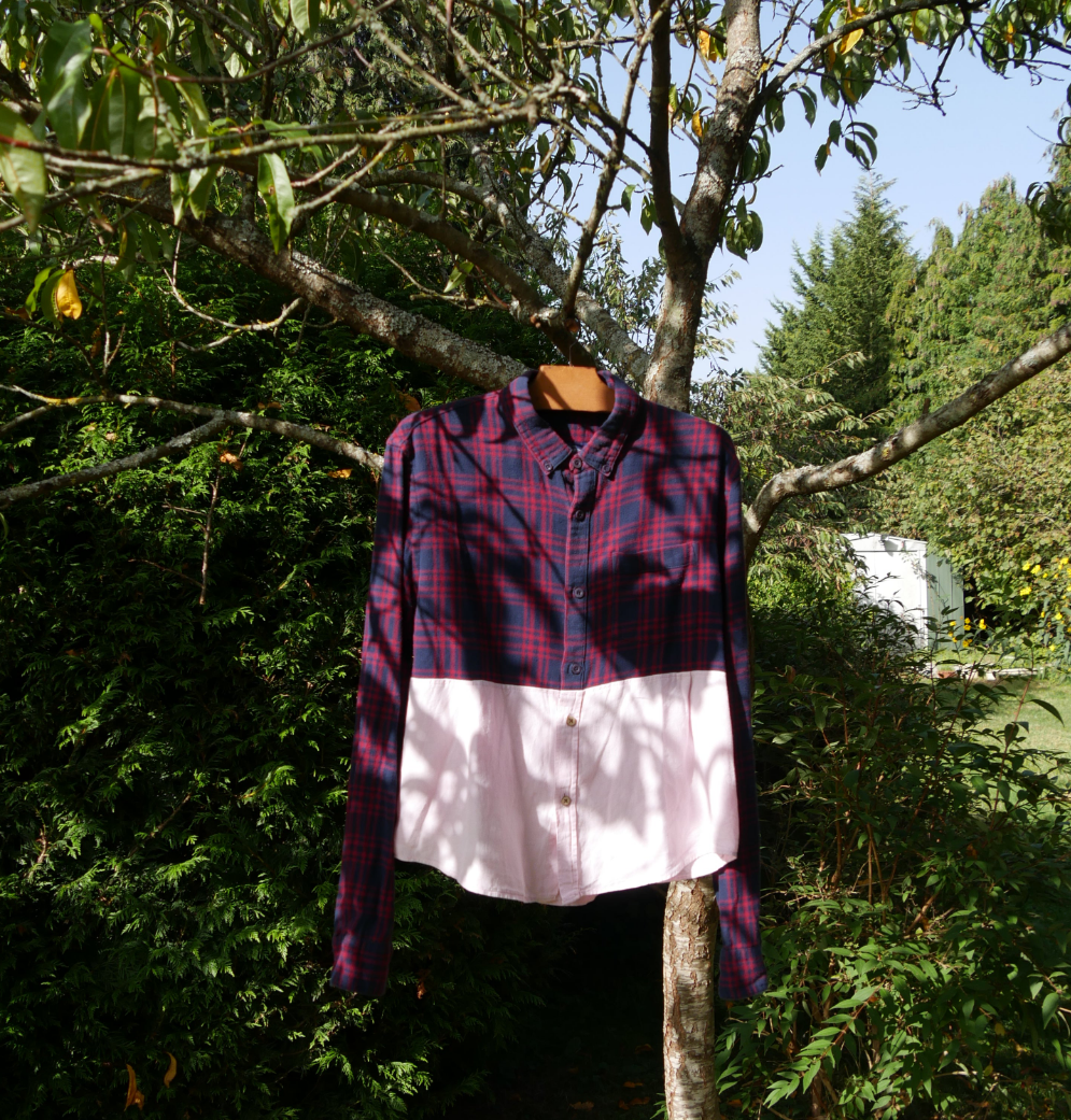 #8 chemise carreaux/rose/courte