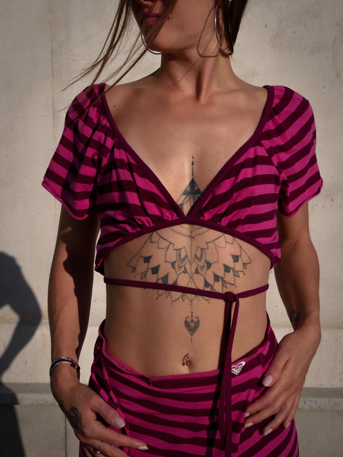 Ensemble beachwear rose