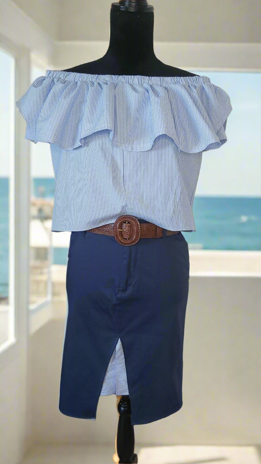 Ensemble Bleu Vichy